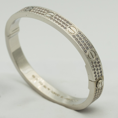 [Regal Jewels]LOVE BRACELET 6.1MM DIAMOND-PAVED