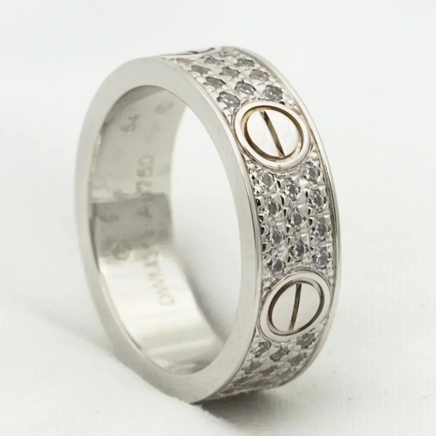 [Regal Jewels]LOVE RING 5.5MM DIAMONDS PAVED