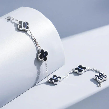 [Regal Jewels]CLOVER 5 MOTIF PULSAR STONE BRACELET COLLECTION
