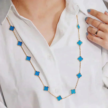 [Regal Jewels]CLOVER 20 MOTIFS TURQUOISE GOLD