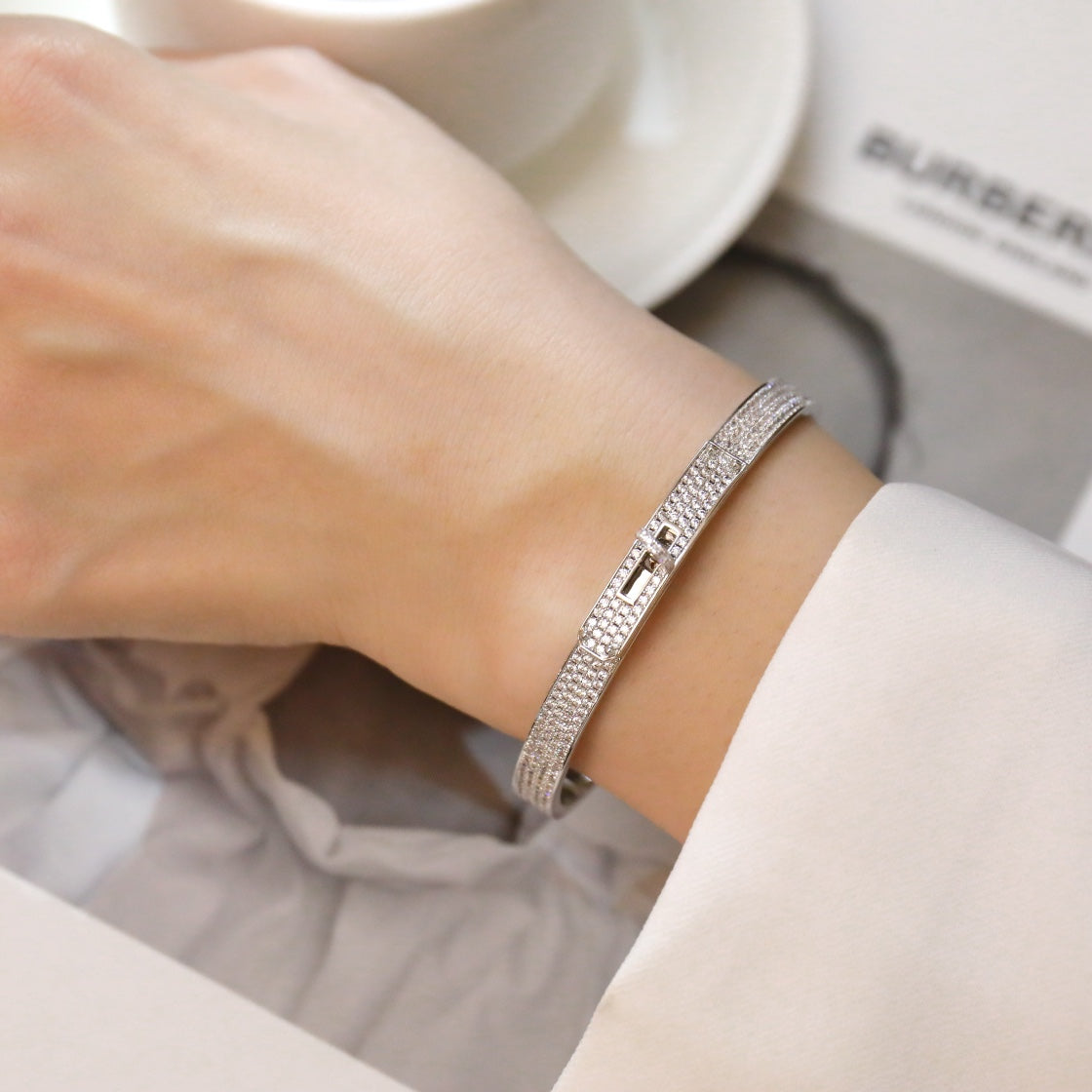 [Regal Jewels]KELLY BRACELET DIAMOND PAVED