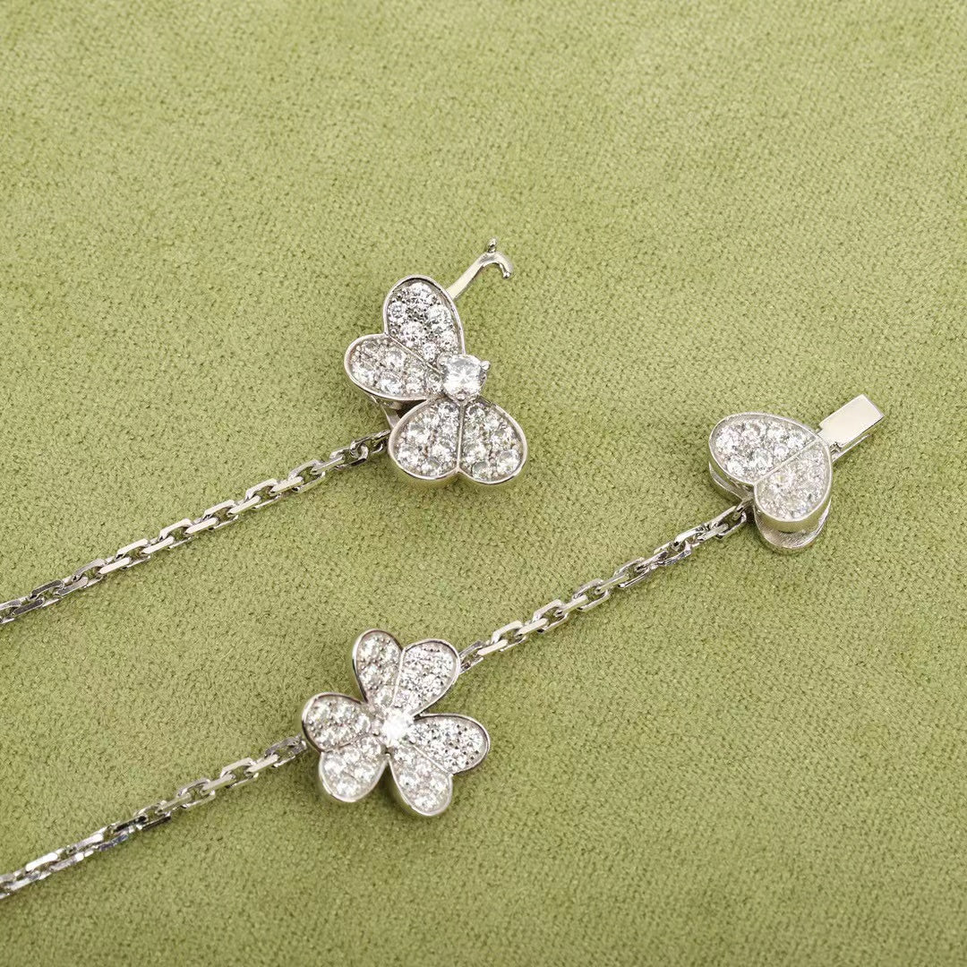 [Regal Jewels]FRIVOLE SILVER 9 FLOWERS NECKLACE