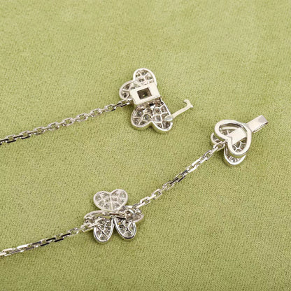 [Regal Jewels]FRIVOLE SILVER 9 FLOWERS NECKLACE