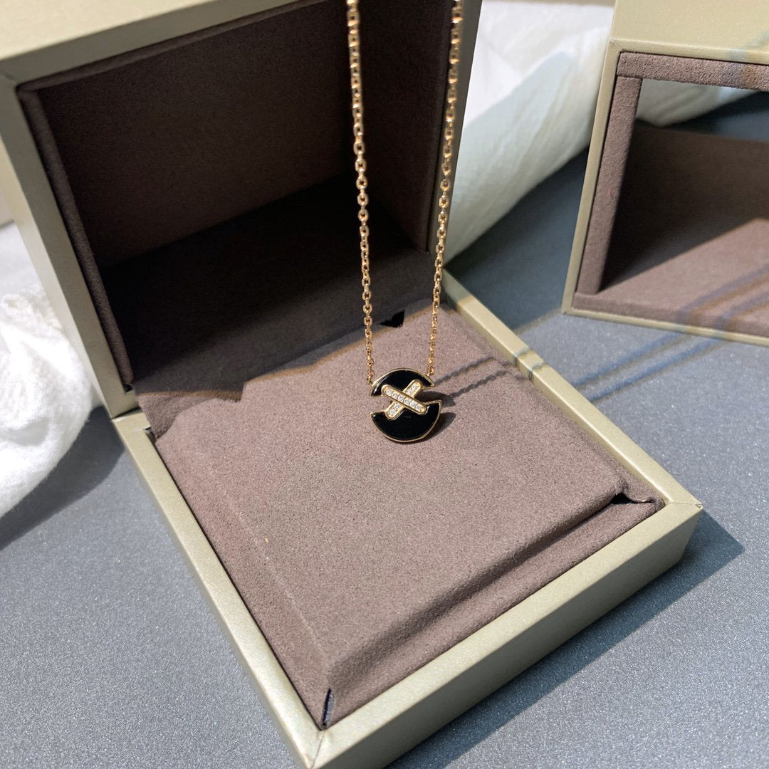 [Regal Jewels]JEUX DE PINK GOLD DIAMOND NECKLACE