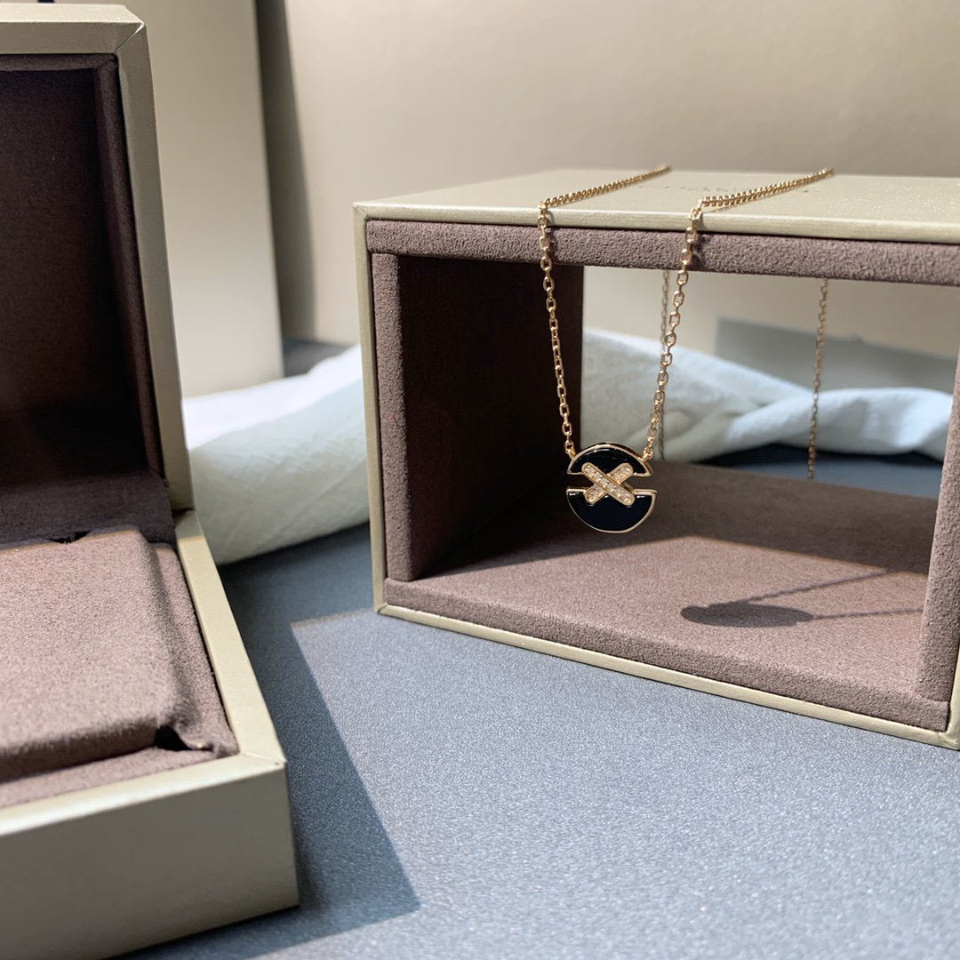 [Regal Jewels]JEUX DE PINK GOLD DIAMOND NECKLACE