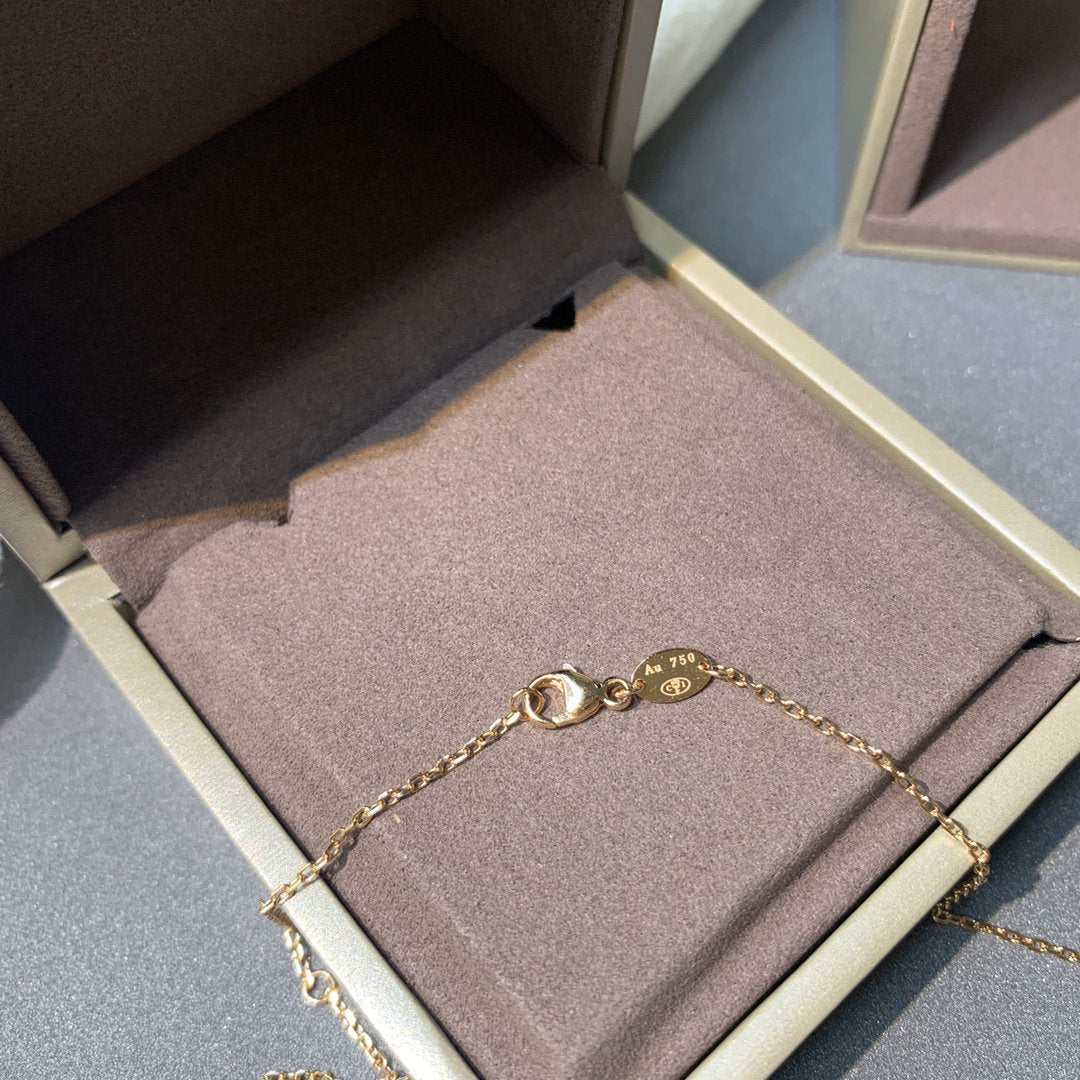 [Regal Jewels]JEUX DE PINK GOLD DIAMOND NECKLACE