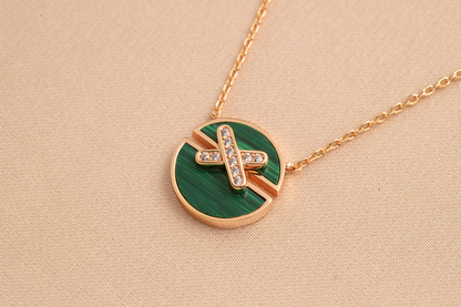 [Regal Jewels]JEUX DE PINK GOLD DIAMOND NECKLACE