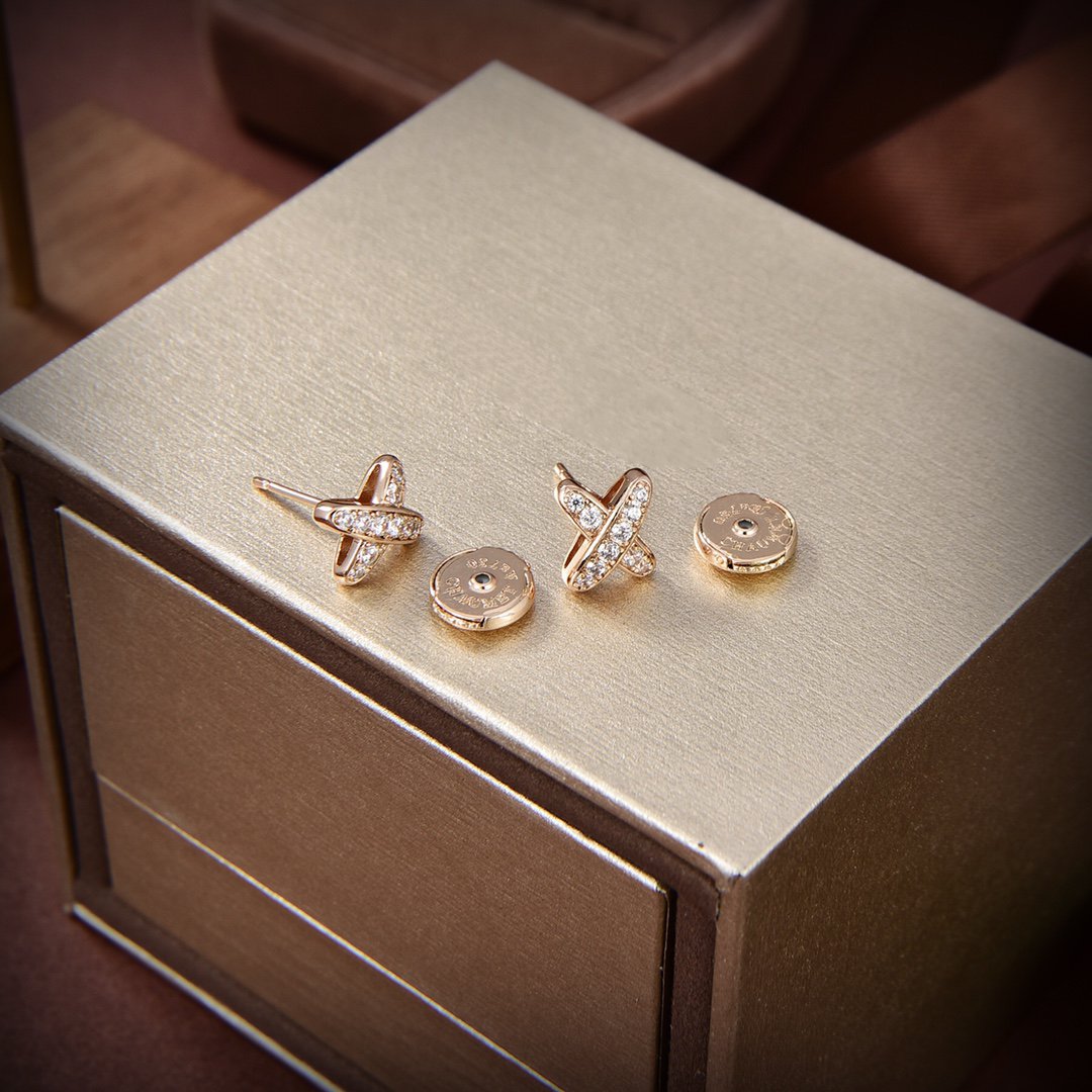 [Regal Jewels]JEUX DE GOLD DIAMOND EARRINGS