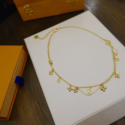 [Regal Jewels]BLOOMING SUPPLE NECKLACE BRASS