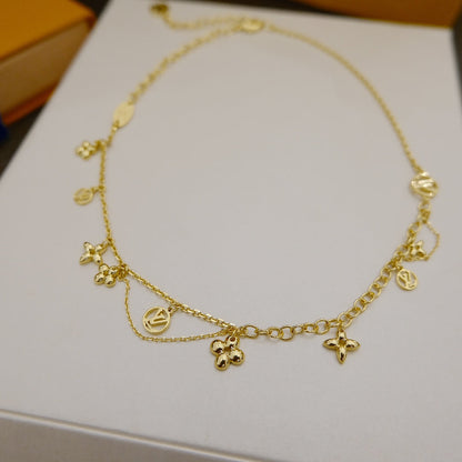 [Regal Jewels]BLOOMING SUPPLE NECKLACE BRASS