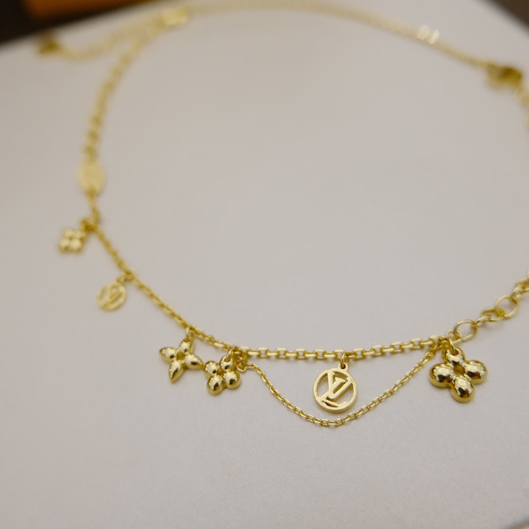 [Regal Jewels]BLOOMING SUPPLE NECKLACE BRASS