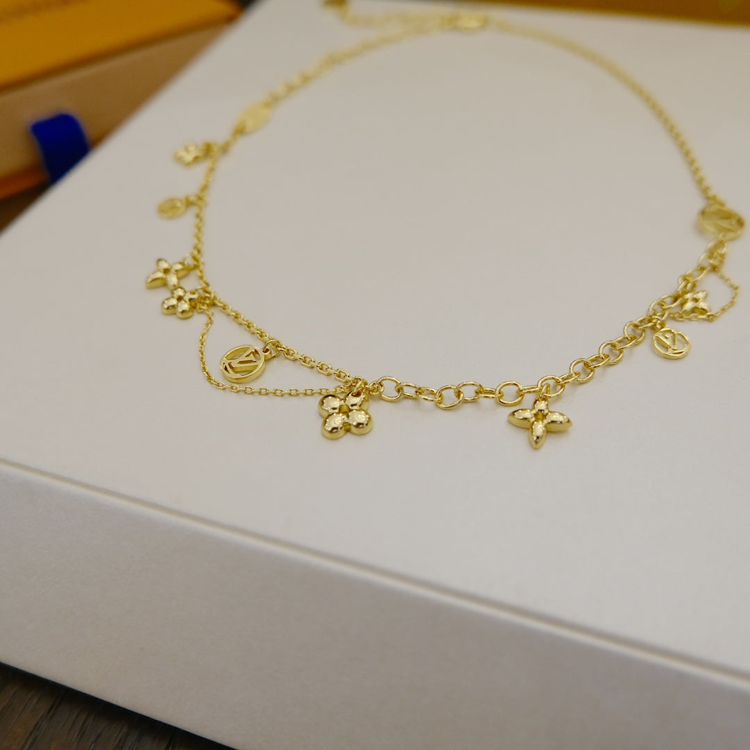 [Regal Jewels]BLOOMING SUPPLE NECKLACE BRASS