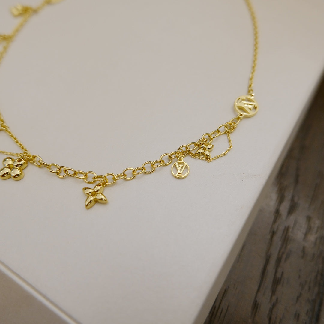 [Regal Jewels]BLOOMING SUPPLE NECKLACE BRASS