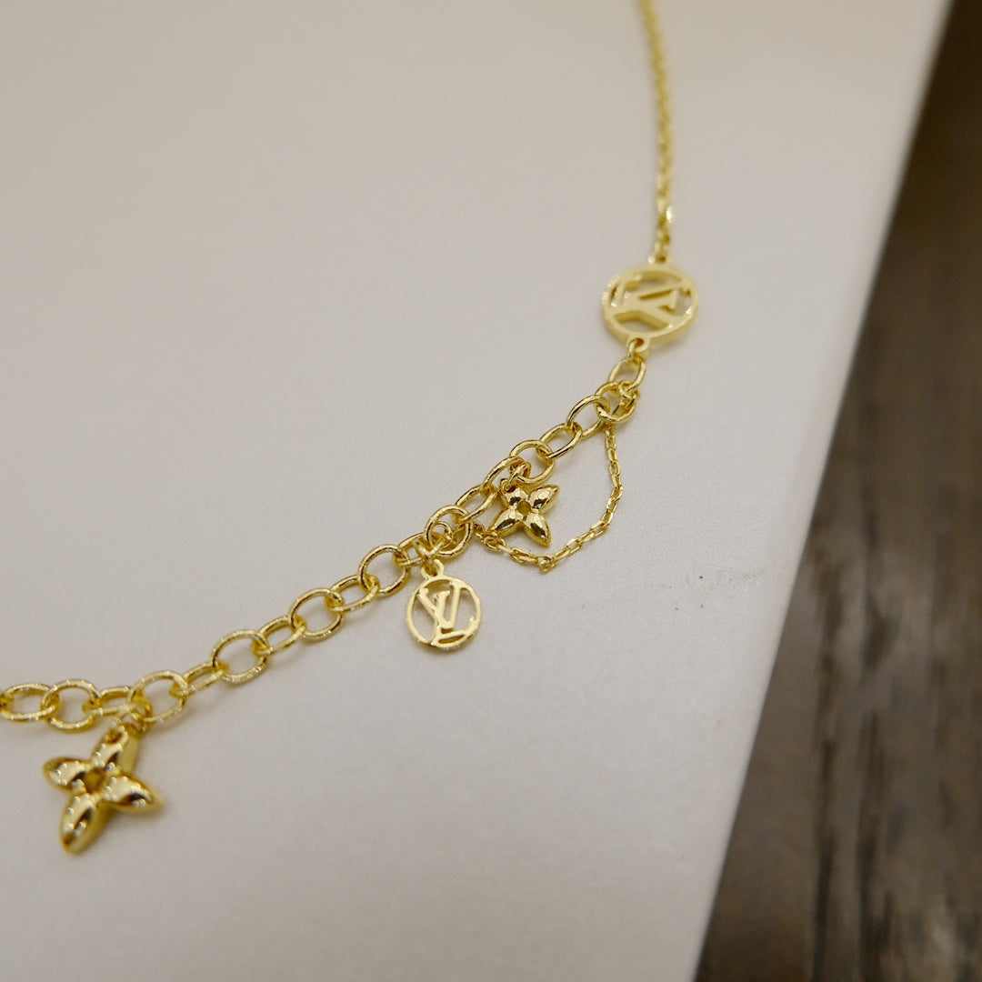 [Regal Jewels]BLOOMING SUPPLE NECKLACE BRASS