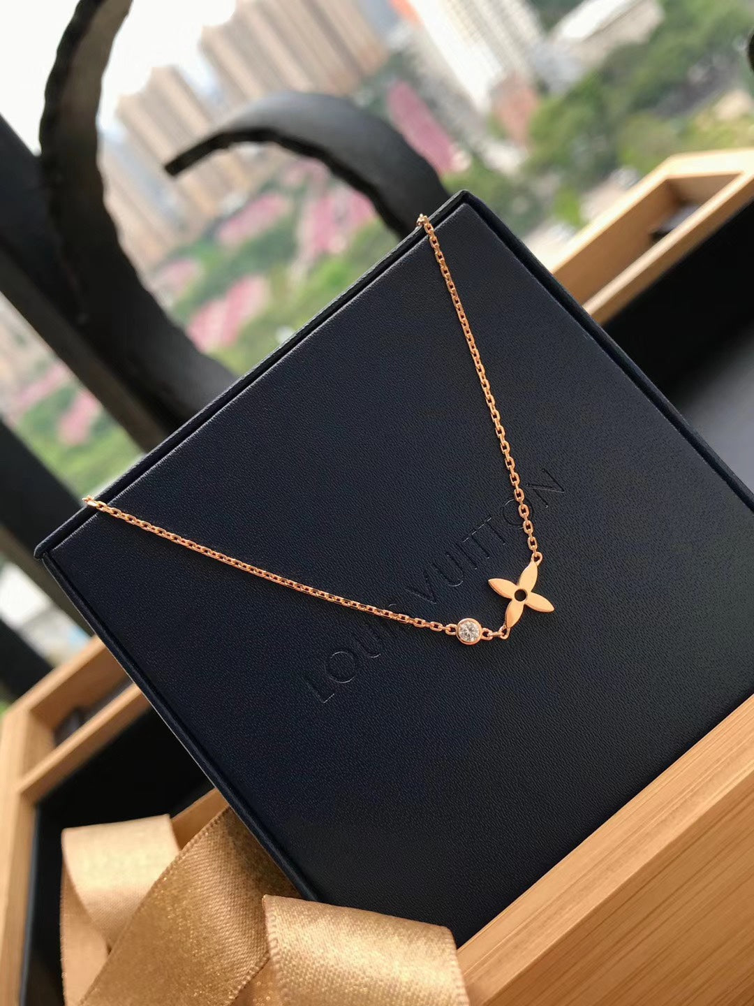 [Regal Jewels]BLOSSOM PENDANT PINK GOLD AND DIAMOND