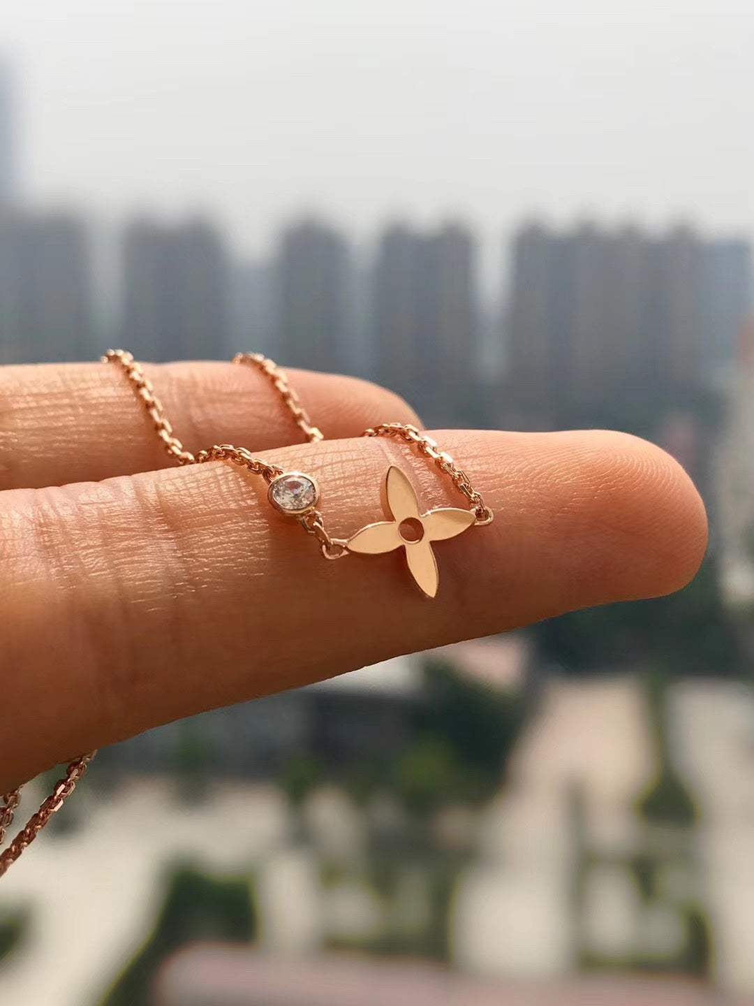 [Regal Jewels]BLOSSOM PENDANT PINK GOLD AND DIAMOND