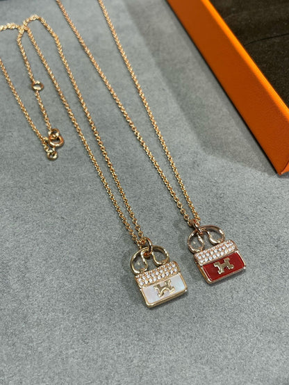 [Regal Jewels]H CIRCE MOISSANITE PENDANT NECKLACE GOLD