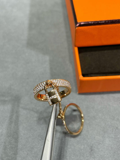 [Regal Jewels]HM KELLY CLOCHETTE DOUBLE RING IN  WITH DIAMONDS