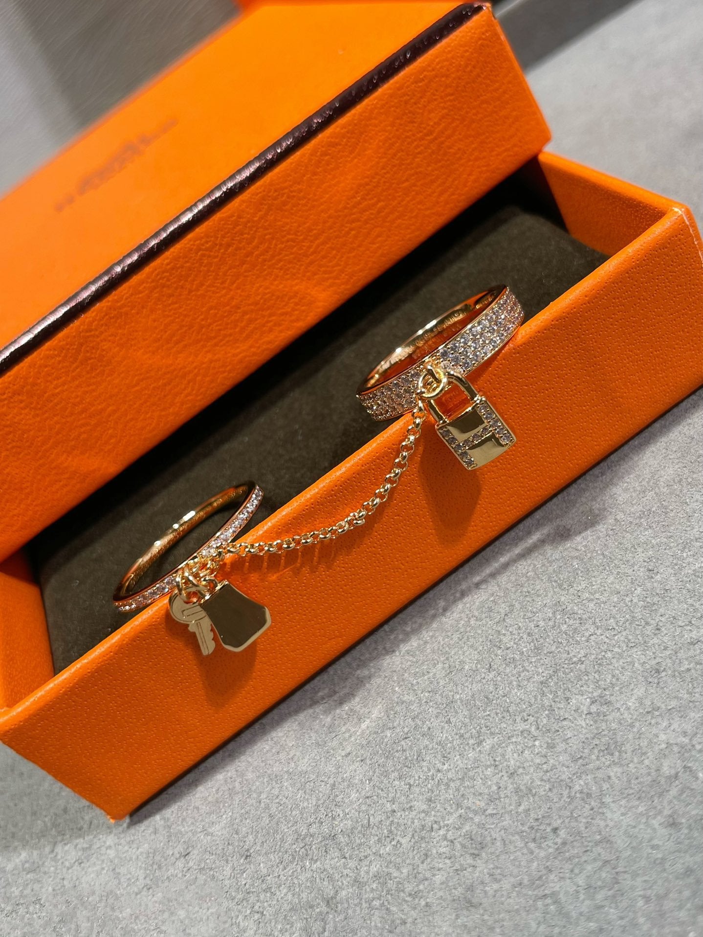 [Regal Jewels]HM KELLY CLOCHETTE DOUBLE RING IN  WITH DIAMONDS