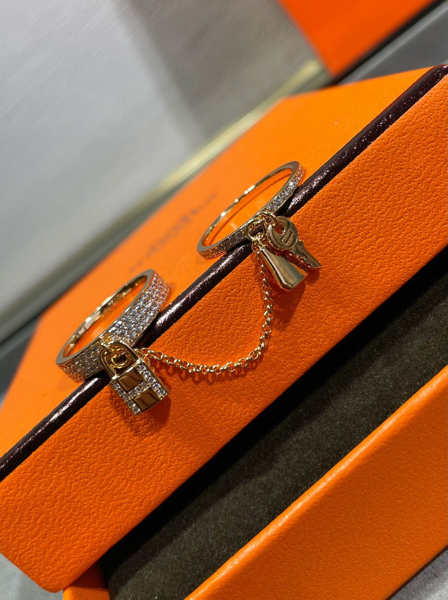 [Regal Jewels]HM KELLY CLOCHETTE DOUBLE RING IN  WITH DIAMONDS