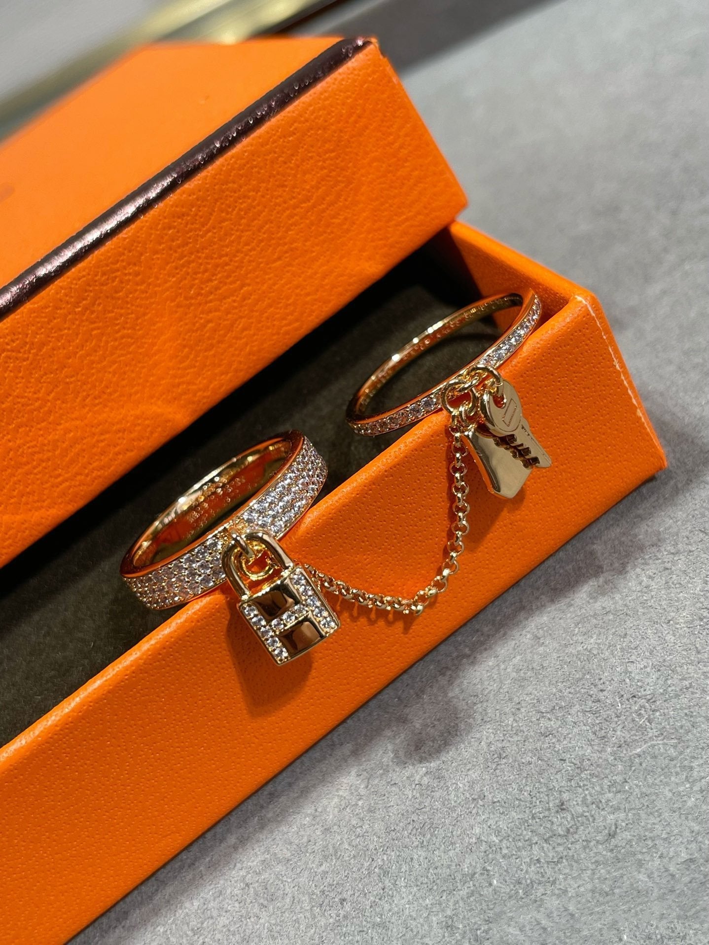 [Regal Jewels]HM KELLY CLOCHETTE DOUBLE RING IN  WITH DIAMONDS