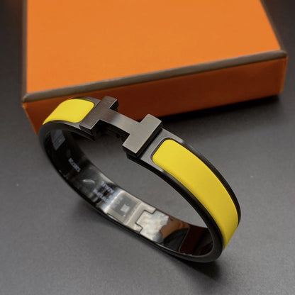 [Regal Jewels]CLIC HM SO BLACK YELLOW BRACELET