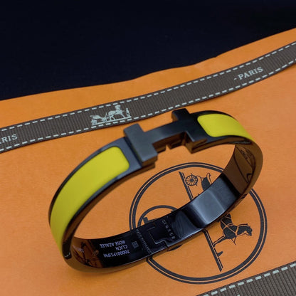 [Regal Jewels]CLIC HM SO BLACK YELLOW BRACELET
