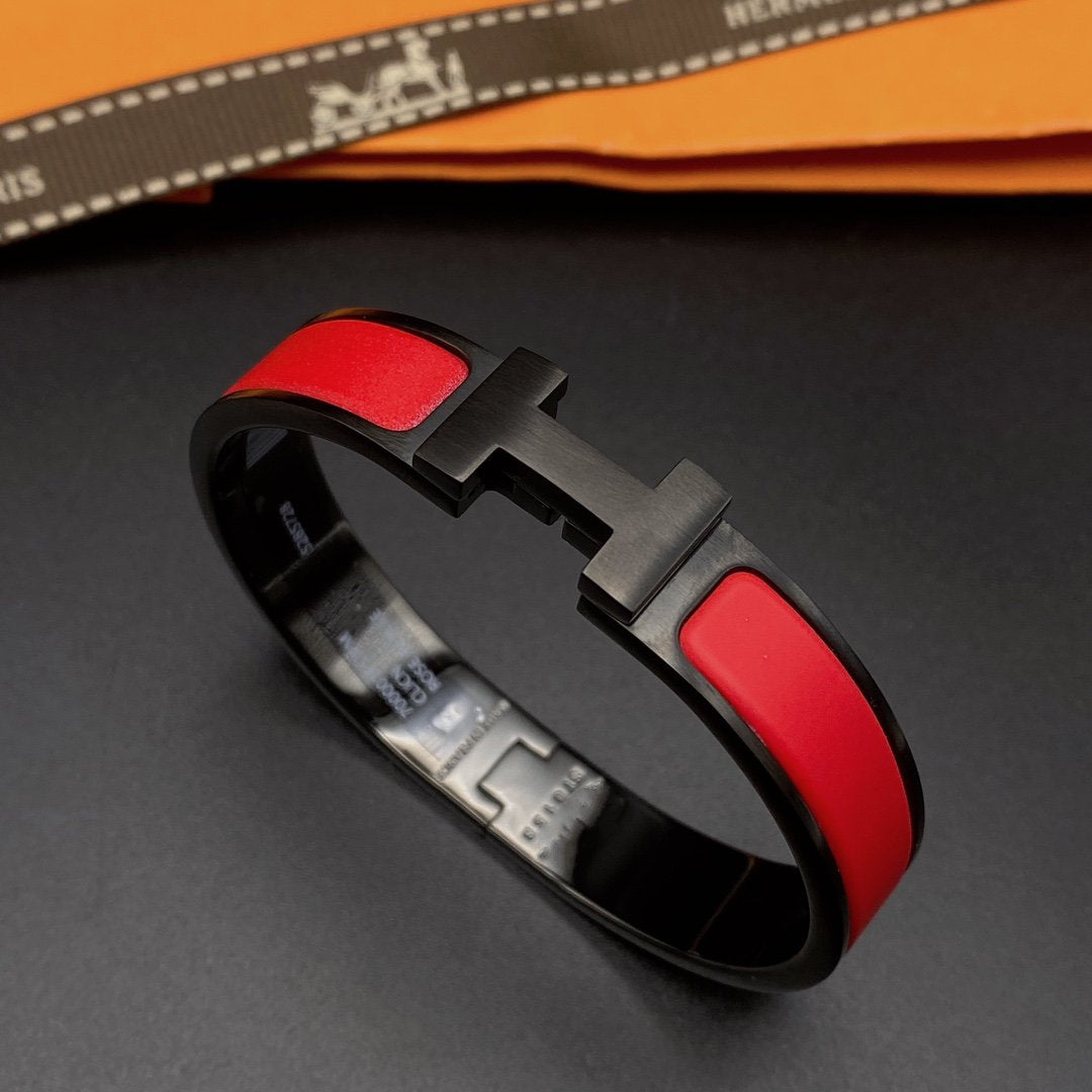 [Regal Jewels]CLIC HM SO BLACK RED BRACELET