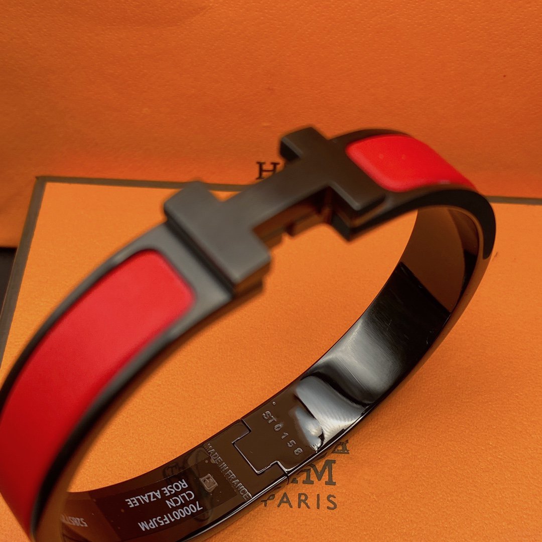 [Regal Jewels]CLIC HM SO BLACK RED BRACELET