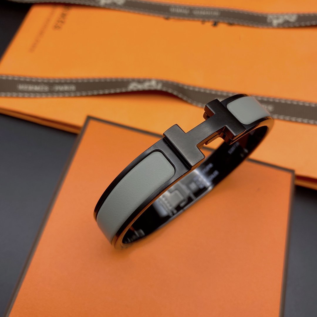 [Regal Jewels]CLIC HM SO BLACK GREY BRACELET