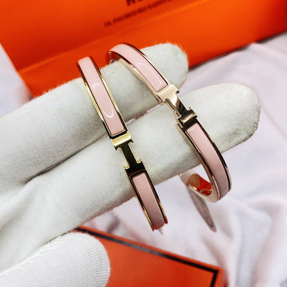 [Regal Jewels]CLASSIC HM CLIC  PINK 8MM ENAMEL BRACELET