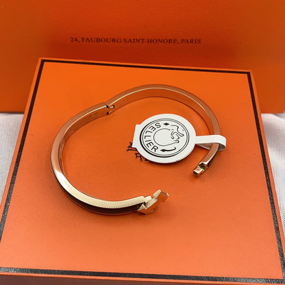 [Regal Jewels]CLASSIC HM CLIC BLACK 8MM ENAMEL BRACELET