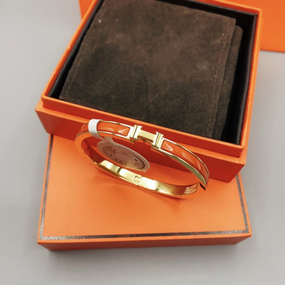 [Regal Jewels]CLASSIC HM CLIC RED 8MM ENAMEL BRACELET