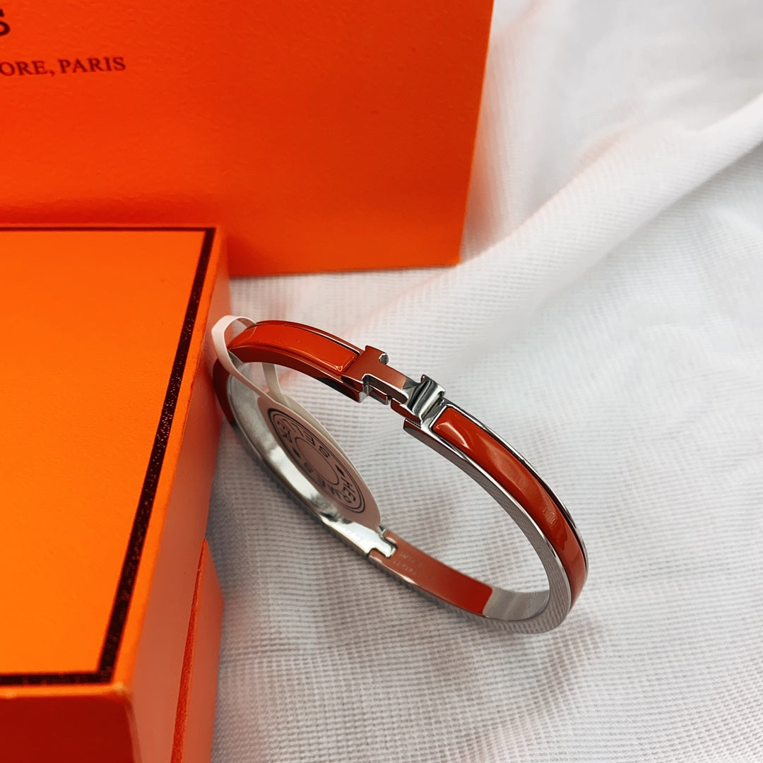 [Regal Jewels]CLASSIC HM CLIC RED 8MM ENAMEL BRACELET