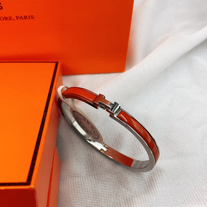 [Regal Jewels]CLASSIC HM CLIC RED 8MM ENAMEL BRACELET
