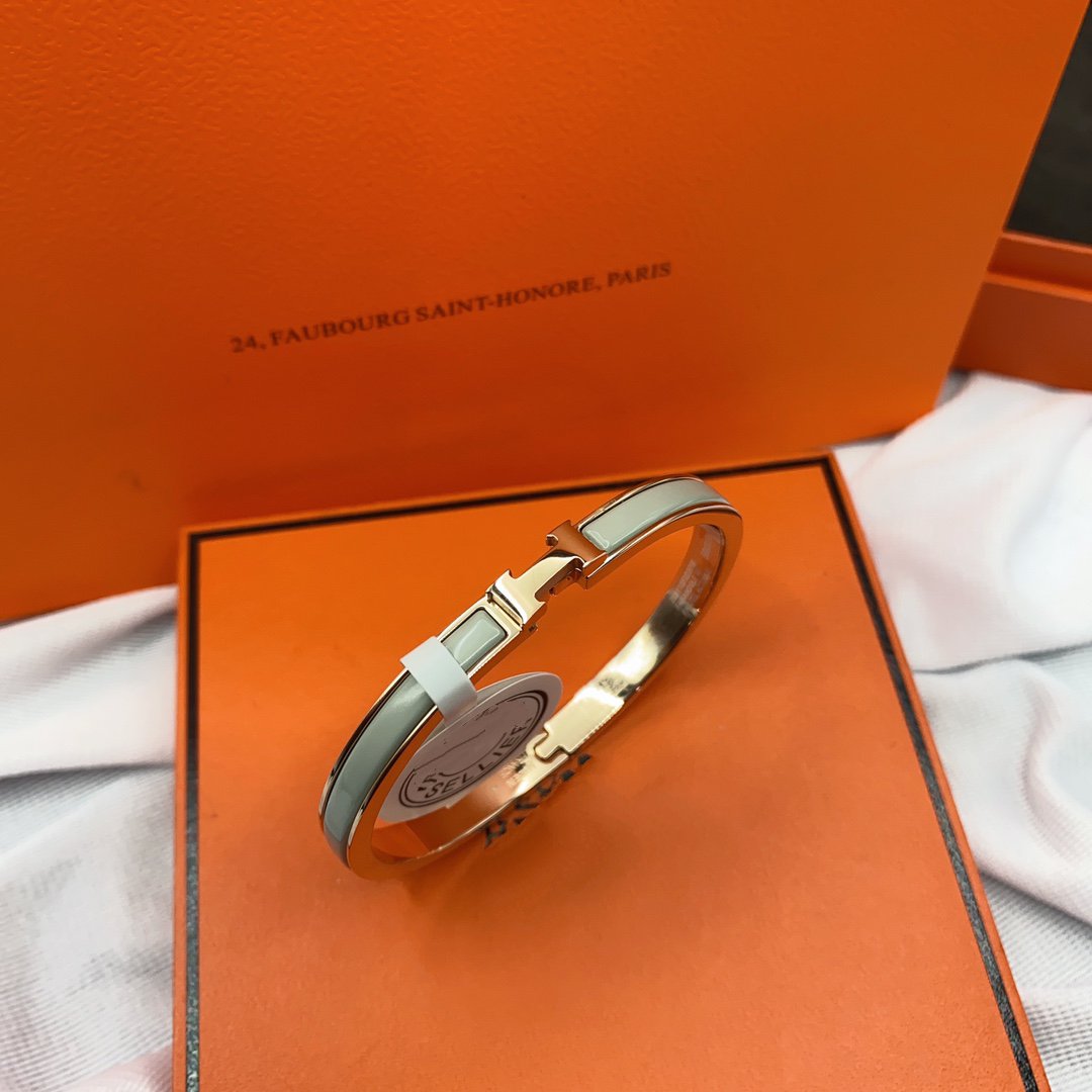 [Regal Jewels]CLASSIC HM CLIC GREEN 8MM ENAMEL BRACELET