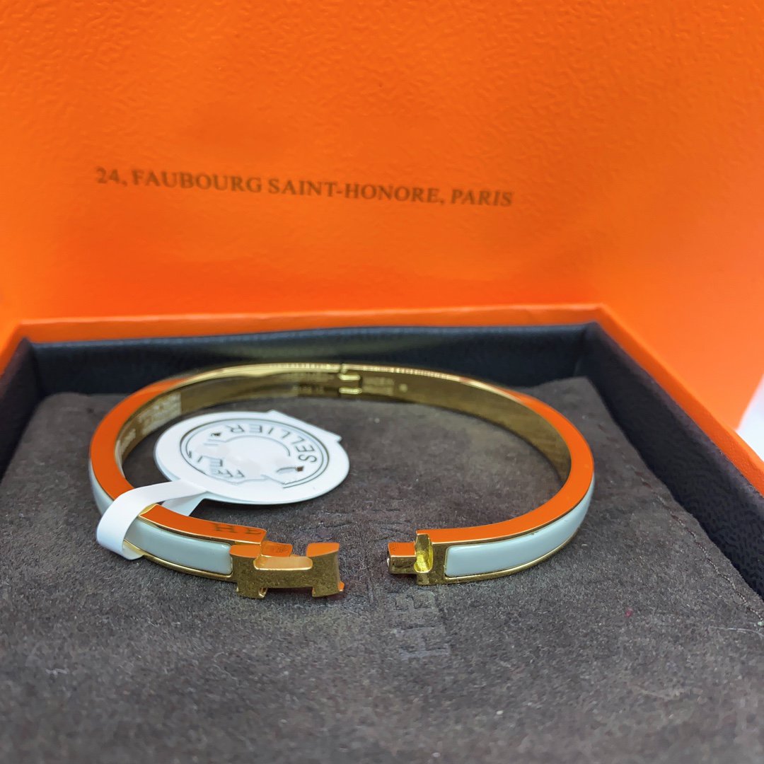 [Regal Jewels]CLASSIC HM CLIC GREEN 8MM ENAMEL BRACELET
