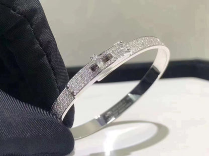 [Regal Jewels]HM KELLY BRACELET IN SILVER AND FULL PAVE DIAMOND