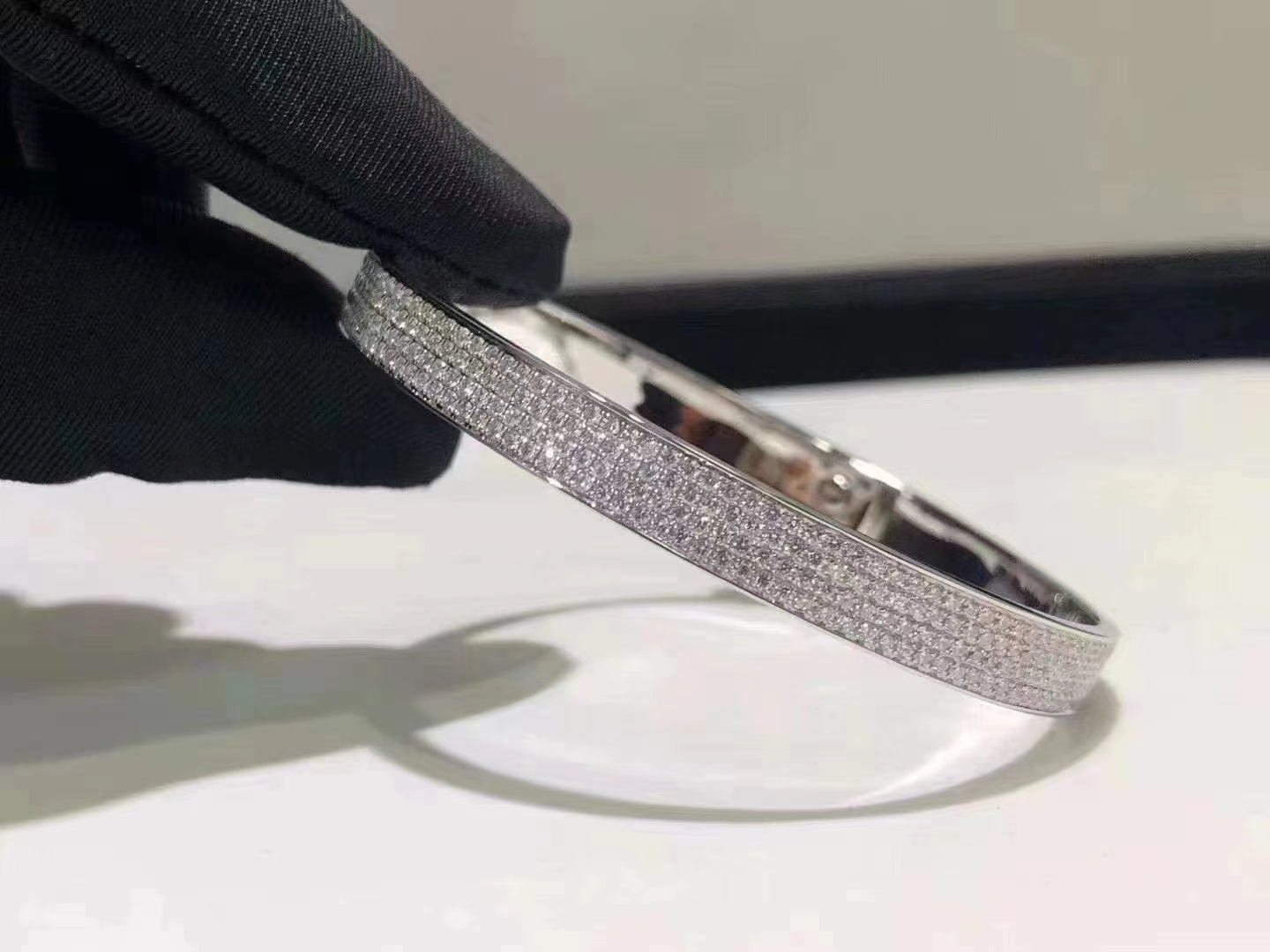 [Regal Jewels]HM KELLY BRACELET IN SILVER AND FULL PAVE DIAMOND