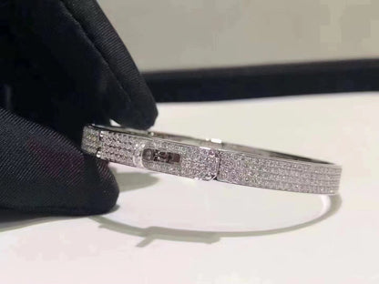[Regal Jewels]HM KELLY BRACELET IN SILVER AND FULL PAVE DIAMOND