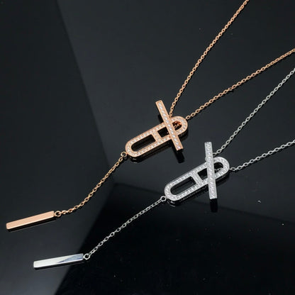 [Regal Jewels]HM NECKLACE PLATINUM ROSE GOLD DIAMOND