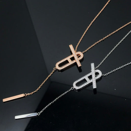 [Regal Jewels]HM NECKLACE PLATINUM ROSE GOLD DIAMOND