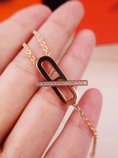 [Regal Jewels]HM NECKLACE PLATINUM ROSE GOLD DIAMOND