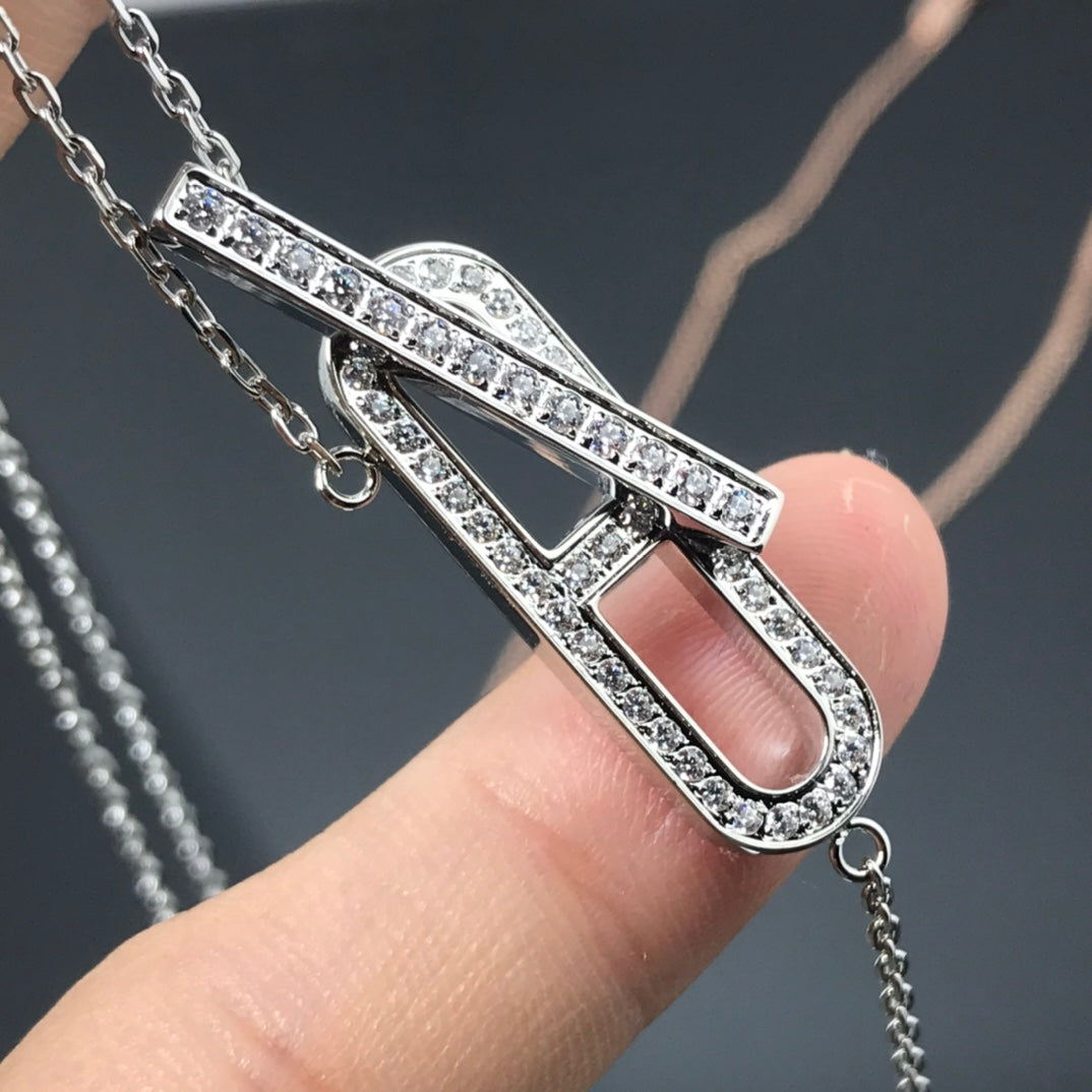 [Regal Jewels]HM NECKLACE PLATINUM ROSE GOLD DIAMOND
