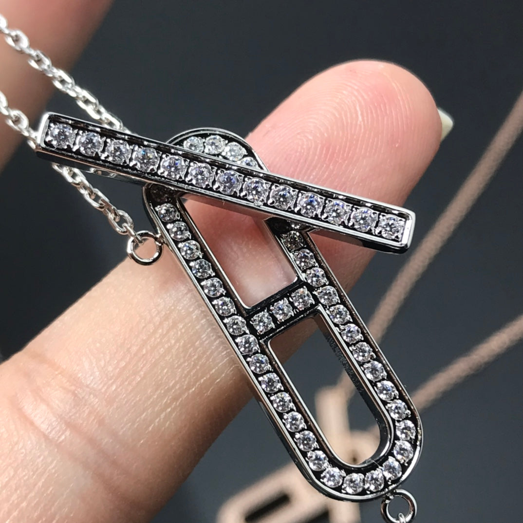 [Regal Jewels]HM NECKLACE PLATINUM ROSE GOLD DIAMOND