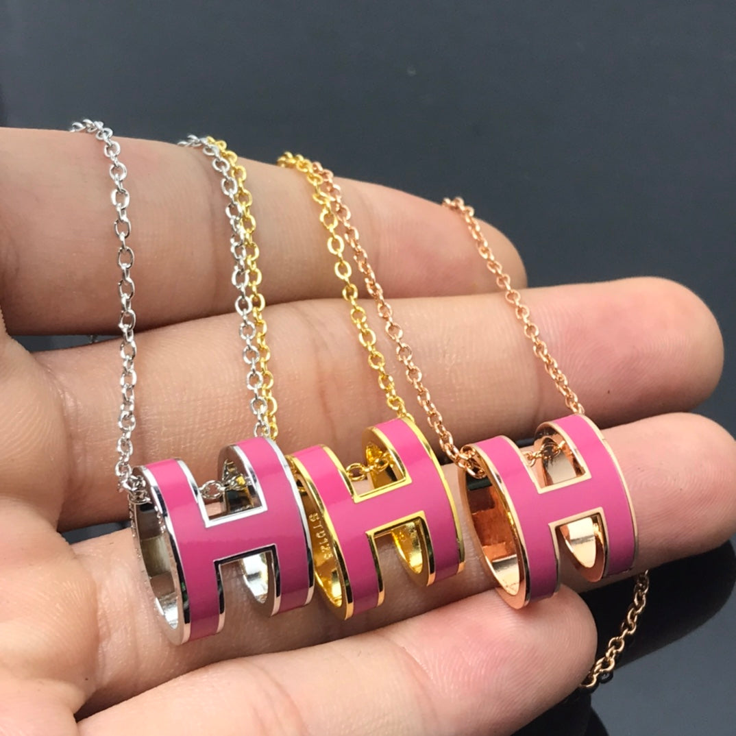 [Regal Jewels]H NECKLACE PINK