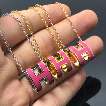 [Regal Jewels]H NECKLACE PINK