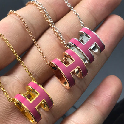 [Regal Jewels]H NECKLACE PINK