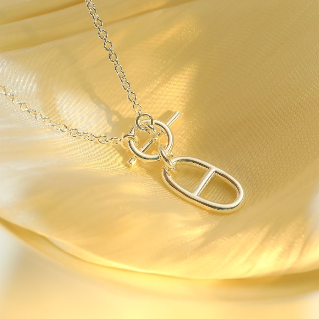 [Regal Jewels]HM CHAINE D'ANCRE PENDANT NECKLACE STERLING SILVER