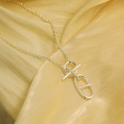 [Regal Jewels]HM CHAINE D'ANCRE PENDANT NECKLACE STERLING SILVER
